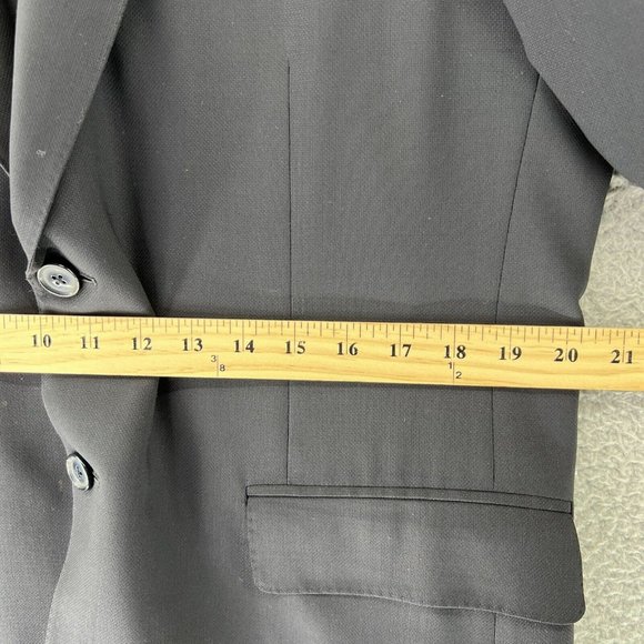 CANALI 1934 Traveler Water Resistant Blazer Jacket‎ Coat Wool Black ITALY 44 - Picture 6 of 14